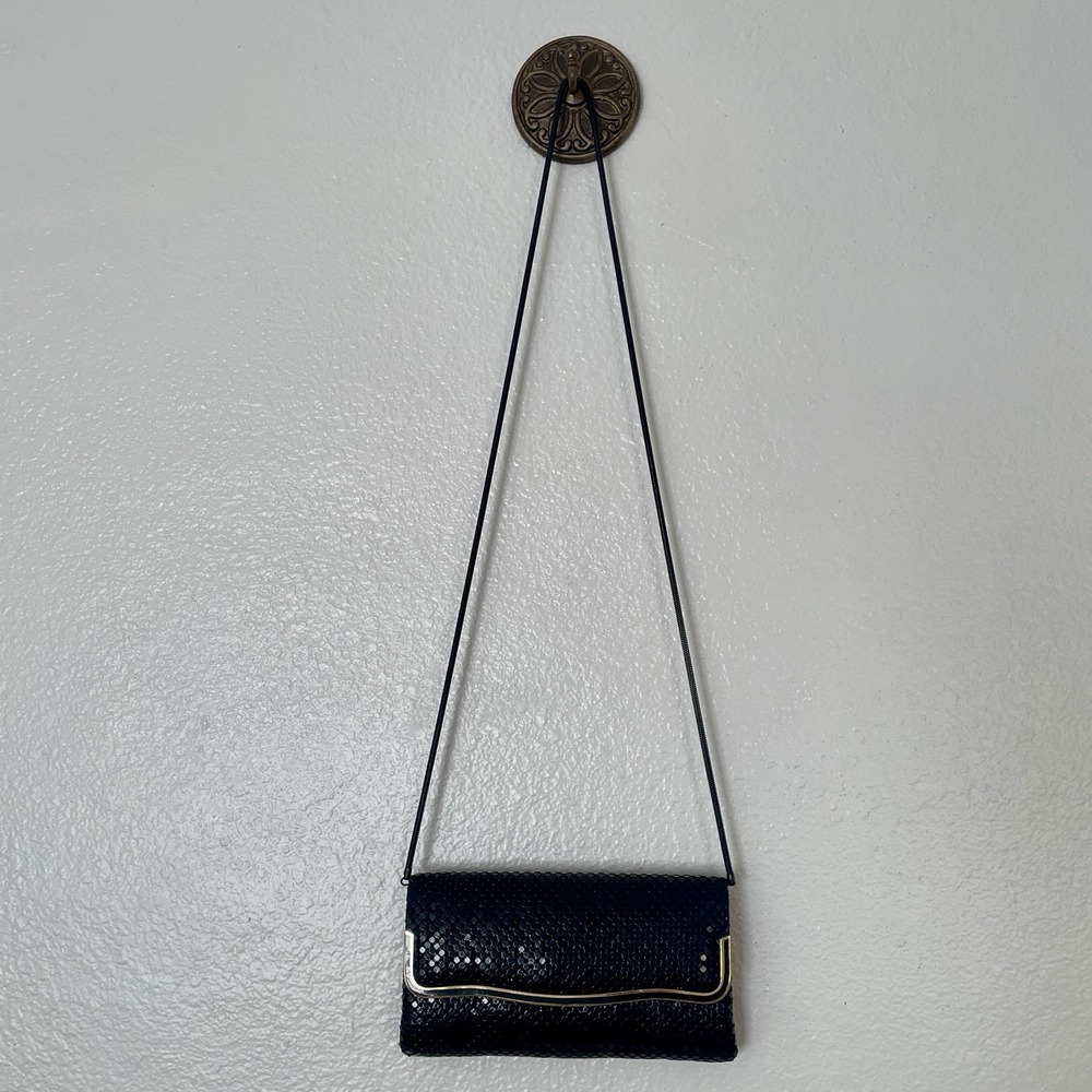 Vintage La Regale‎ Evening Clutch Navy Blue Mesh